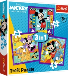 Puzzle 3-in-1 Mickey Mouse and Friends (20, 36, 50 pieces) Trefl