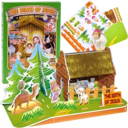 3D puzzle nativity scene, 25 pieces