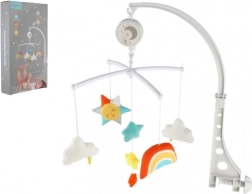 Vaikiškas karuselė virš lovytės su prisukamu mechanizmu