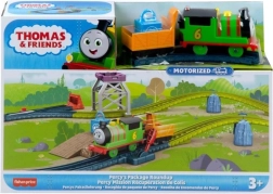 Motorizuota THOMAS & FRIENDS traukinių trasa – Percy su kroviniu