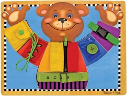 Motorinė dėžė su meškiuku apsirengimui MELISSA & DOUG