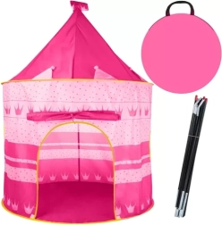 Kruzzel children's tent in the shape of a pink castle