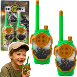 Kids’ Military Walkie‑Talkies – set of 2, range 10 m