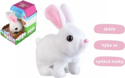 Pliušinis triušiukas BEN nuo TEDDIES – šokinėjantis ir kalbantis žaislas