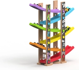 Didelė medinė lenktynių trasa – praplėtimas su 6 rampomis