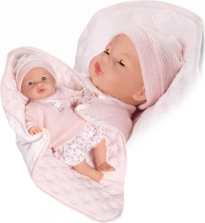 Mirksinti kūdikio lėlė Antonio Juan su garsais – 37 cm