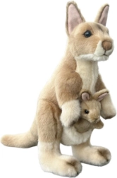 Plush Kangaroo with Joey 30 cm