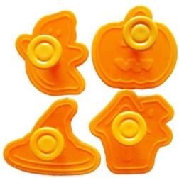 Toro plastic cookie cutters with stamp Halloween 4 pcs