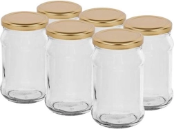 Konservavimo stiklainiai su dangteliais 300 ml Twist, 6 vnt. rinkinys