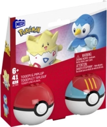 Poké Ball Mega Construx konstruktorius su Togepi ir Piplup