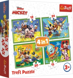 Dėlionė 4 viename MICKEY IR DRAUGAI