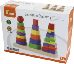 Medinė dėlionė piramidė