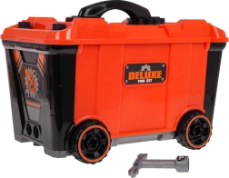 Vaikiškas lagaminėlis ir dirbtuvės 2 viename su įrankiais, 65 dalys