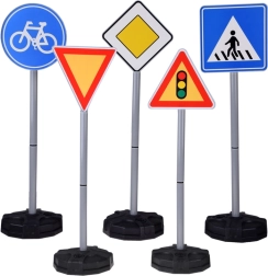 Mokomoji vaikų kelių ženklų rinkinys