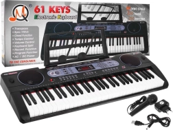 Daugiafunkcis keyboardas vaikams nuo 5 metų su natų stovu ir mikrofonu