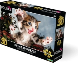 3D puzzle – jumping kitten 100 pieces