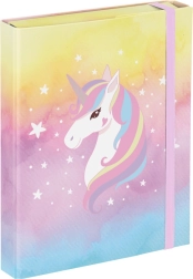 A5 sąsiuvinių aplankai „Rainbow Unicorn“