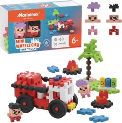 Mini Waffle City gaisrinės automobilis 80 dalių Marioinex