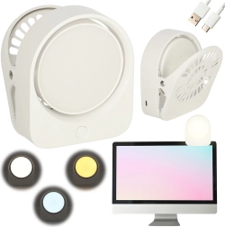 Belaidė segtuko naktinė skaitymo lempa – balta