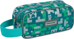 Minecraft penalas „Turquoise“ su žaliu pikselių raštu