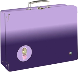 OXY NEXT Ombre Purple mokyklinių reikmenų lagaminėlis, A4 formato