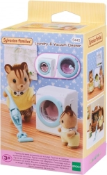Sylvanian Families skalbimo mašina ir dulkių siurblys – lėlių namelio priedas