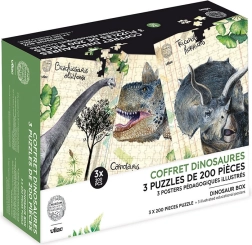 Vilac Dinosaur 3-Puzzle Set