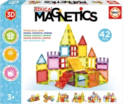Magnetinis konstruktorius EDUCA Magnetics, 42 detalės