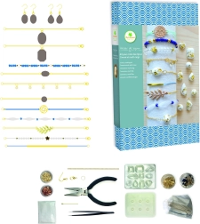 Cementinių papuošalų ir apyrankių gamyba su auksine folija