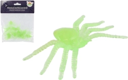 Tamsoje šviečiantys plastikiniai vorai 20 vnt.