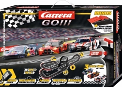 Carrera GO DTM Super Racer Slot Car Track 1:43 with three cars and loop