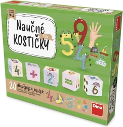 Dino medinės kaladėlės su skaičiais – 20 vnt.