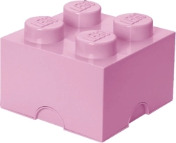 Lego storage box 4 light pink