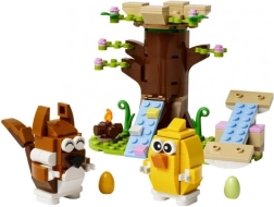 LEGO® Iconic 40709 Pavasarinė gyvūnėlių žaidimų aikštelė