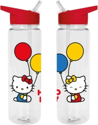 Plastikinė gertuvė su šiaudeliu Hello Kitty