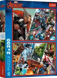 Puzzle 2×200 pieces Avengers – Defenders of the World MARVEL