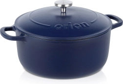 Emaliuotas ketaus puodas su dangčiu 26 cm, 5,2 l Orion