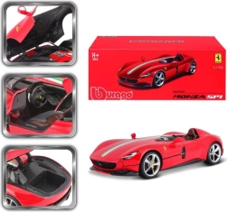 Bburago Ferrari Monza SP1 raudonas automobilio modelis 1:18