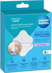Hydrogel healing breast pads with lanolin CANPOL babies, 8 pcs