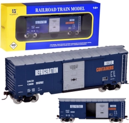 Modelinis šaldymo krovininis vagonas H0 1:87 su kėbulu ir stumdomomis durimis