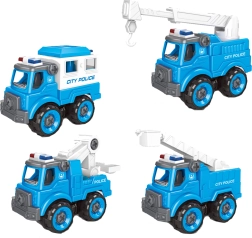 Sukamas policijos automobiliukas 11 cm