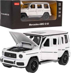 Automobilio modelis Mercedes‑AMG G 63 1:32 Rastar su metaliniu kėbulu ir atidaromomis detalėmis – Balta