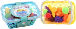 Plastic Grocery Basket with Food for Kids