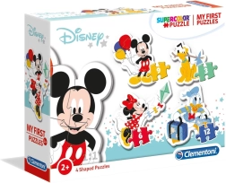 Mano pirmosios dėlionės MICKEY MOUSE 4 viename (3, 6, 9, 12 dalių) – CLEMENTONI