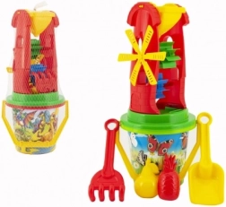 Smėlio rinkinys su malūnėliu ir formelėmis