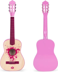 Pink Children's Guitar with 6 Strings ECOTOYS