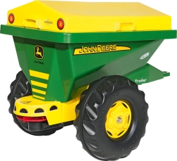 2 viename JOHN DEERE priekaba ir barstytuvas pedaliniams traktoriams Rolly Toys