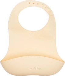 Silikoninis seilinukas NEW BABY, smėlinės spalvos