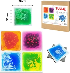 Pliušiniai sensoriniai kilimėliai Tullo – 4 vnt.