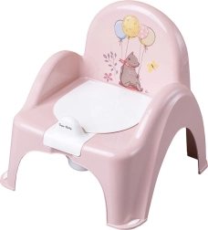 Musical toddler potty with lid Bear pink